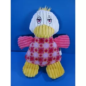 HOH Duck Squeaky Corduroy Dog Plush Toy 10" - Picture 1 of 4