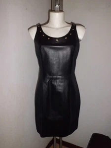 Versace Versus Woman Leather Neoprene Dress Size 42 € 650.00 New - Picture 1 of 9