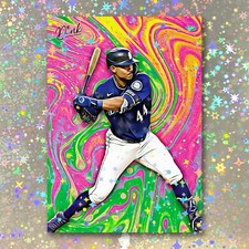 Julio Rodriguez Holographic Making A Splash Sketch Card Limited 2/5 Dr. Dunk