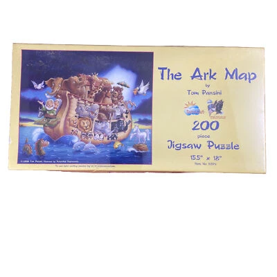 The Ark Map By Tom Pansini 200 Piece Jigsaw Puzzle Sunsout 15.5'' x 18'' Sealed - Image 1 of 3