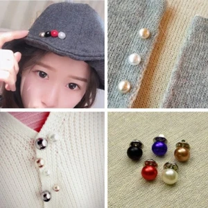 Pearl Button Accent Pin - Picture 1 of 11