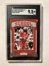2017 Contenders Draft Picks Patrick Mahomes School Colors RC SGC 9.5 Rookie #15
