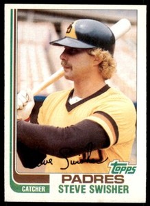 1982 .Topps Steve Swisher . San Diego Padres #764