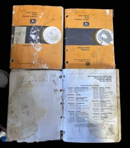 JOHN DEERE 455D CRAWLER DOZER LOADER - TECHNICAL, PARTS & OPERATORS MANUALS(3) - Picture 1 of 19