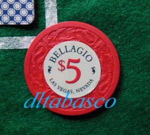 OCEAN'S ELEVEN 11 Leinwand-gebraucht $5 Film Requisite Poker Chip Bellagio Casino Vault rot - Bild 1 von 1