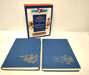 The World Treasury of Children's Literature by Clifton Fadiman (1984, Hardcover) - Foto 1 di 11