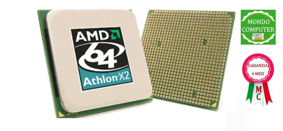 PROCESSORE  AMD SOCKET AM2   ATHLON X2  5200     ADO5200IAA5DO   &6 - Immagine 1 di 1