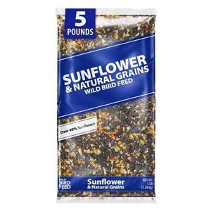 Global Harvest Foods Sunflower & Natural Grains Wild Bird Feed, 5 lb - Picture 1 of 8