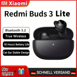 ⭐⭐Xiaomi Redmi Buds 3 Lite schwarz Handy In Ear Bluetooth Headset  NEU & OVP⭐⭐ - Bild 1 von 6