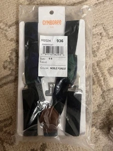 Gymboree 6/8 noble forest Boys Suspenders - Picture 1 of 2