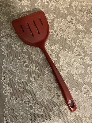 Vintage EKCO Melamine Slotted Spatula Red 12” Nice! - Image 1 of 4