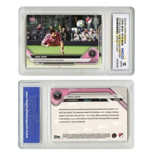 2025 MLS Topps Now Lionel Messi 1st Multi-Goal in Playoff Card #120 GEM MINT 10 - Bild 1 von 5