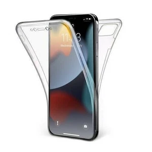 Full 360 Case Front And Back Clear Cover For iPhone 16 Pro Max 16 15 Pro 14 13 - Picture 1 of 7