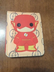 The Flash Wallet DC Comics Orange And Red Bifold - Picture 1 of 11