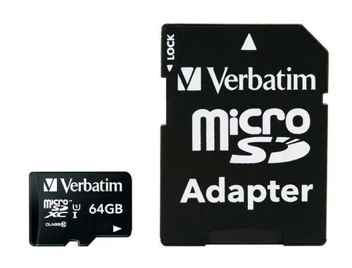 14260663 MICRO SD VERBATIM 64GB CLASSE 10 - Immagine 1 di 1