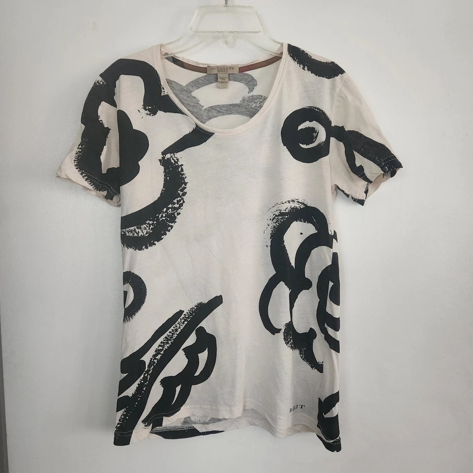 Camiseta Burberry Brit Talla XS Algodón Marfil Defecto **Leer** Foto 1 de 4