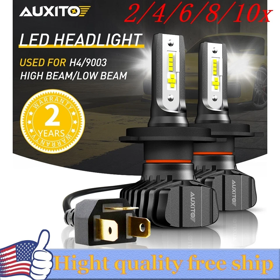 2/4X 9003 H4 LED Headlight CSP 20000LM High/Low Beam 6500K White bulb Kit 12V - Image 1 of 1