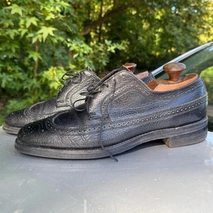 Vintage Black leather brogues - Picture 1 of 8