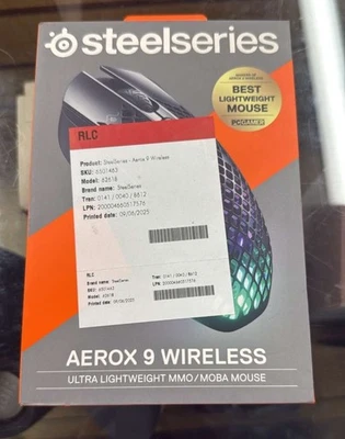 SteelSeries - Aerox 9 Wireless Ultra Lightweight Honeycomb Water Resistant RGB O - Image 1 of 4