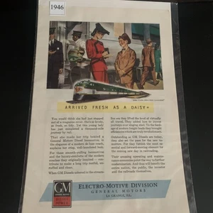 Vintage 1946 General Motors Electro Motor Division Arrived Fresh Advertisement - Picture 1 of 1