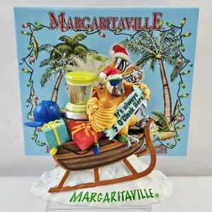 Jimmy Buffett Margaritaville Christmas Holiday Light Up Sleigh Parrot 5 O'clock - Picture 1 of 20