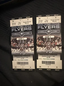 Daniel Henrik Sedin Justin Williams NHL Debut ticket vancouver canucks flyers 2 - Picture 1 of 2