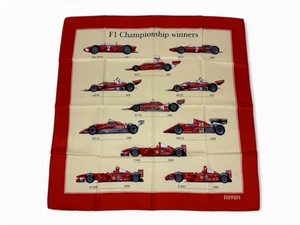 FERRARI FORMULA 1 WORLD CHAMPIONS SILK SCARF | SHAWL | FOULARD | IDEA ACCESSORY - Picture 1 of 7