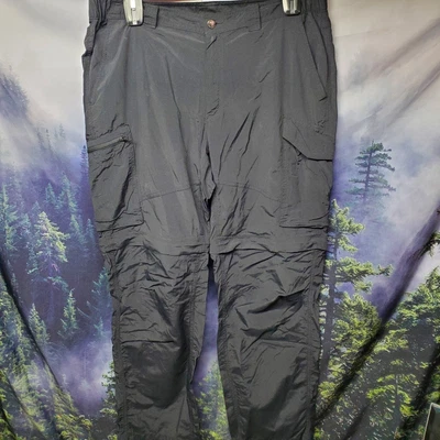Pantalones de pesca de senderismo Columbia convertibles para hombre talla 38x32 negros 2 en 1  Foto 1 de 4