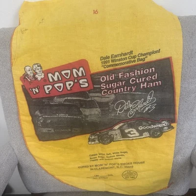 Bolso conmemorativo de Mom n Pop Dale Earnhardt 1991 campeón de la Copa Winston bolsa de jamón Foto 1 de 4