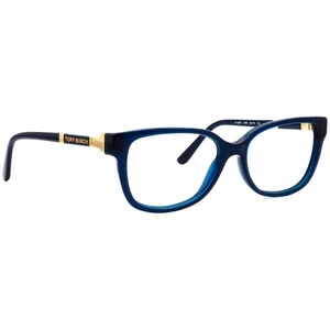 Tory Burch Eyeglasses TY 2075 1656 Polished Blue/Gold Frame 52[]16 135 - Picture 1 of 6