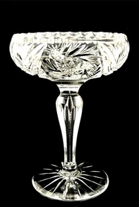 compota de vidrio corte brillante americano - Imagen 1 de 7