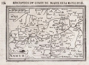 Namur Charleroi Dinant Huy Gembloux Belgique Bélgica mapa mapa mapa Bertius - Imagen 1 de 1