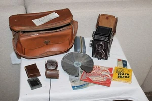 Cámara WALZFLEX Copal-X de colección con accesorios medidor de exposición Coronet B - Imagen 1 de 23