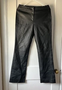DNKY 100% Leather Women's Pants Sz 6 - Picture 1 of 12
