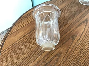 Sconce or Hurricane Globe or candle Top, Heavy Glass or Crystal - Picture 1 of 4