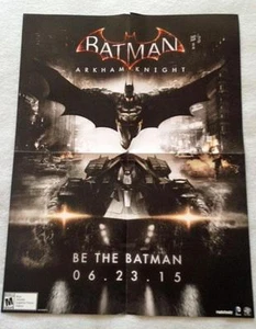 BATMAN ARKHAM KNIGHT 17"x20.5" Original Promo DS Poster SDCC 2015 Mint Comic Con - Picture 1 of 1