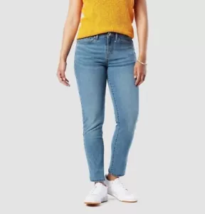 💕 DENIZEN by Levi’s - Mujer’s 6L 28 x 32 - Tiro Medio Delgado - NUEVO NUEVO CON ETIQUETAS - Imagen 1 de 7