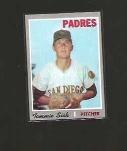 1970 TOPPS TOMMIE SISK #374 EX+ HIGHER GRADE