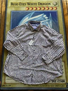 Neu mit Etikett Robert Graham geknöpftes tonales lila gestreiftes Herrenhemd Gr. 4XLT Big Tall 265 $ - Bild 1 von 9