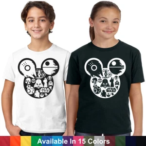 Star Wars Galaxys Edge Mickey Disney Vacation T Shirt YOUTH Kids Boys Girls Tee - Picture 1 of 26