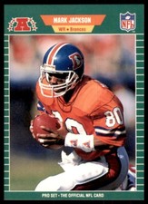 1989 Pro Set Mark Jackson Football Cards #104