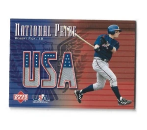 2003 Upper Deck - National Pride #NP-RF Robert Fick USA Jersey (MEM) - Picture 1 of 1