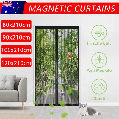 Magnetic Curtain Door Mesh Insect Net Screen Barrier STOP Bug Mosquito Fly - image 1 of 4