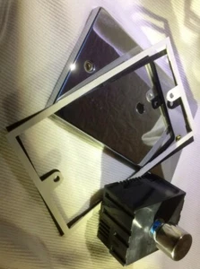 Flach poliert Chrom Dimmer Lichtschalter 1 Gang 2 Wege 1000W - Bild 1 von 3