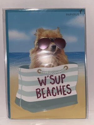 Papyrus Blank Greeting Card - W’Sup Beaches  - Image 1 of 3