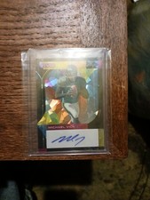2023 Leaf Vivid Michael Vick #BA-MV1 Autograph Auto Crystal Black 1/5 Holo.