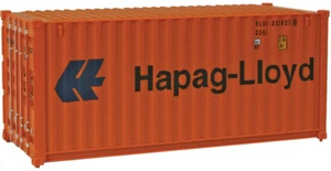 Walthers HO Scale 20' Corrugated Shipping Intermodal Container Hapag-Lloyd - Picture 1 of 1