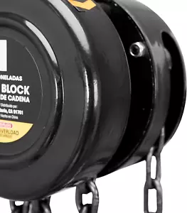 ATR9010B Manual Hand Lift Steel Chain Block Hoist with 2 Heavy Duty Hooks, 1 ... - Picture 1 of 7