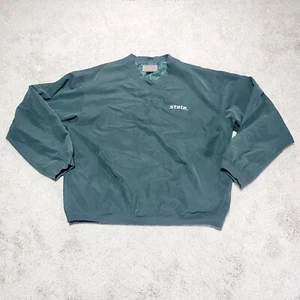 Vtg Colorado Timberline Michigan State Pullover Windbreaker Jacket Men L Green - Picture 1 of 12