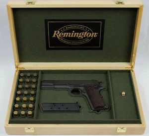 PISTOL GUN PRESENTATION CUSTOM DISPLAY CASE BOX for REMINGTON m1911 A1 colt .45 - Picture 1 of 12